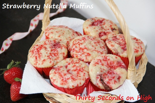 Strawberry Nutella Muffins