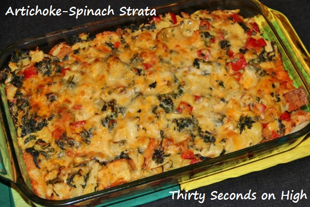 Artichoke-Spinach Strata