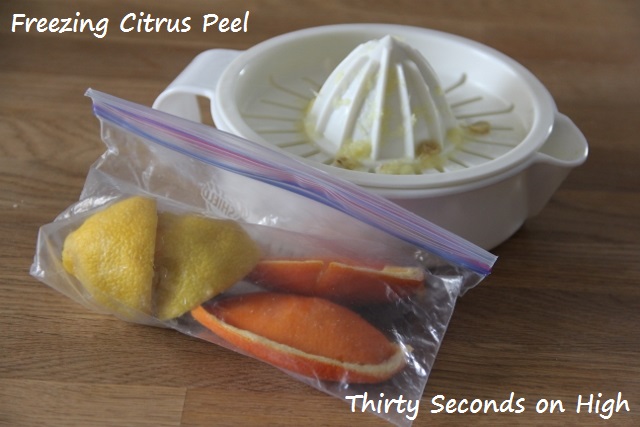 Freezing Citrus Peel