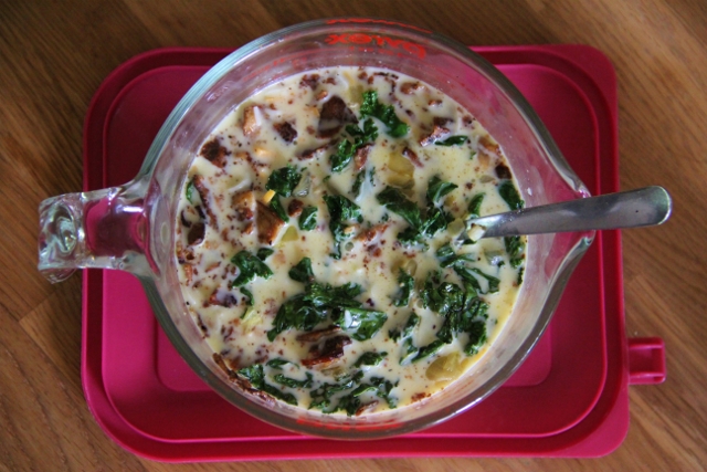 Kale and Bacon Quiche