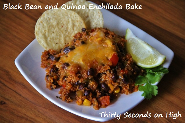 Black Bean and Quinoa Enchilada Bake